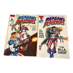 Reagans Raiders Comic Lot 2 Vol 1 and 3  English President 1986 USA Selson